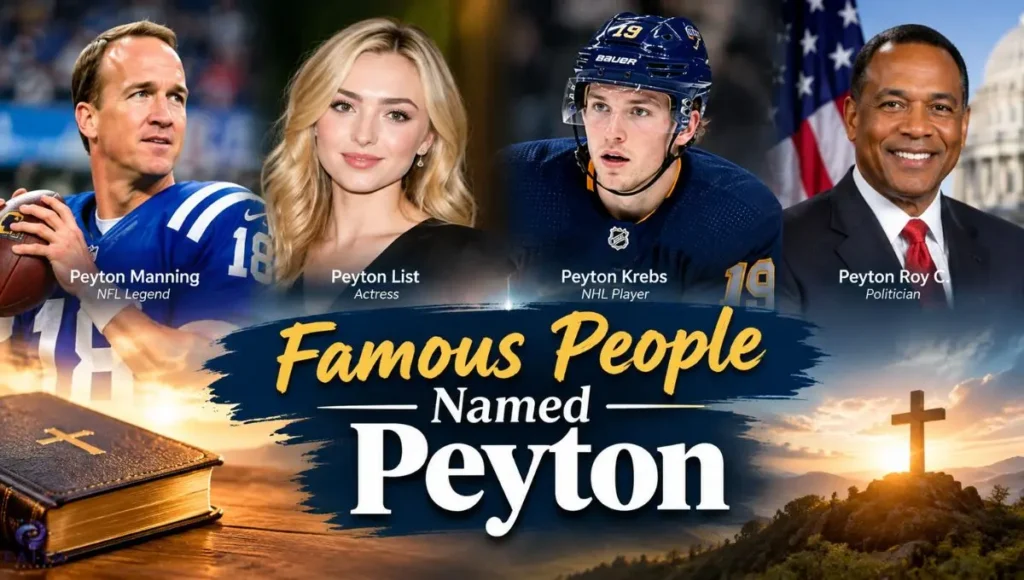 Famous People Named Peyton