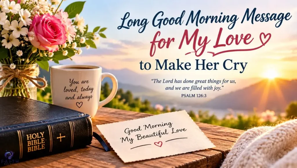 Long Good Morning Message for My Love to Make Her Cry