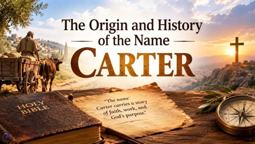 The Origin and History of the Name Carter