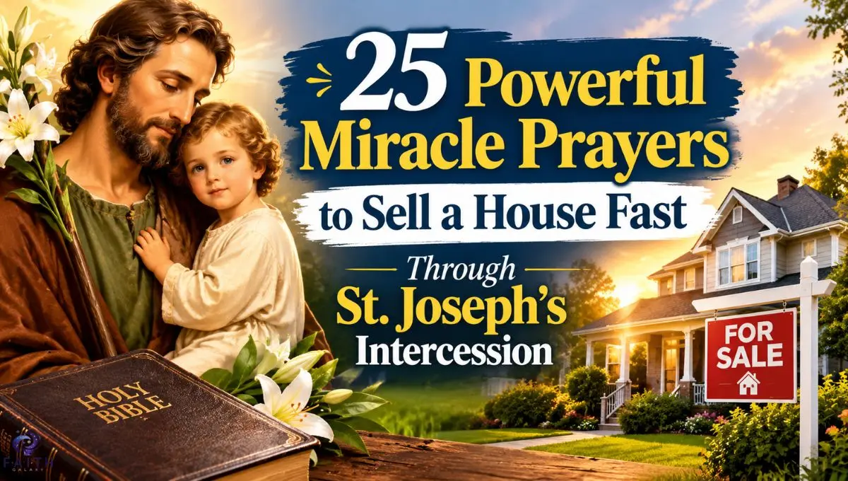 25 Powerful Miracle Prayers to Sell a House Fast Through St. Joseph’s Intercession