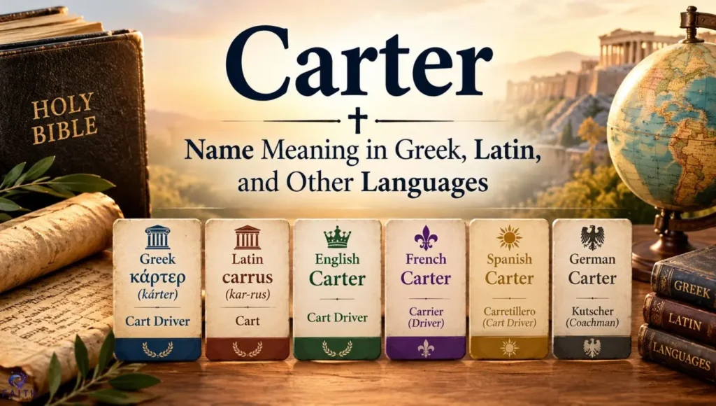 Carter Name Meaning in Greek, Latin, and Other Languages